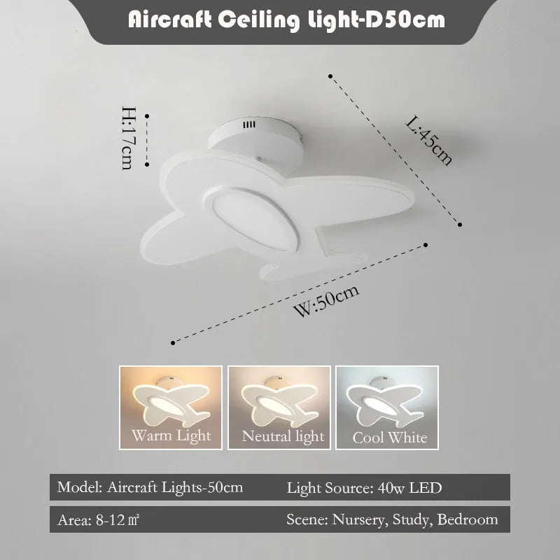 Simple creative LED iron ceiling light in white finish 60CM diameter for corridor or bedroom