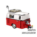 RV Trailer T1 small particle plastic building block toy splicing set
