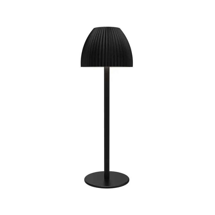 Modern simple design touch dimming bedside lamp with thin round base in black colour option