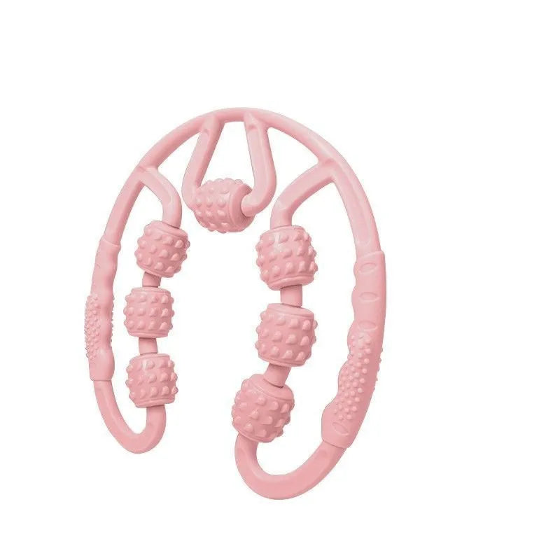 Ring clip leg massager roller for muscle relaxation in multiple colour options