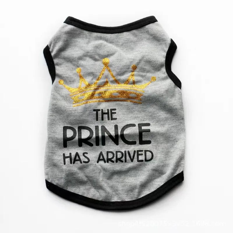 Cotton puppy vest for spring and summer wear in various colours and sizes