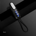 Black magnetic three-in-one USB charging cable with 0.4 metre length showing three device connectors