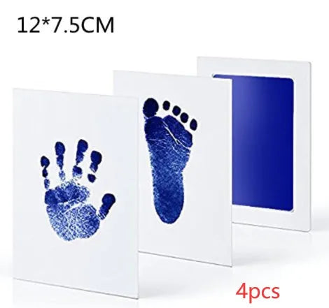 Baby hand and foot print disposable ink pad in pink for newborn keepsake crafting
