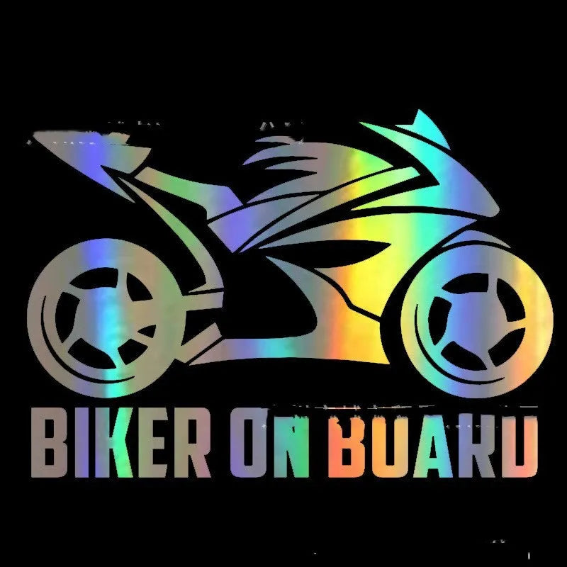Reflective motorcycle car safety stickers in multiple colours and two size options