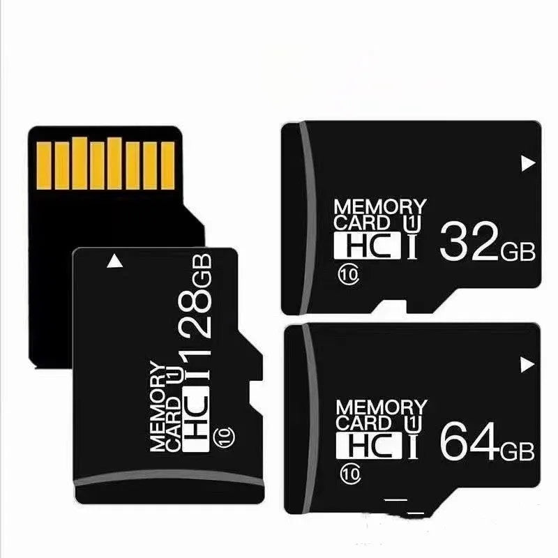 8GB black TF memory card with gold contacts on white background