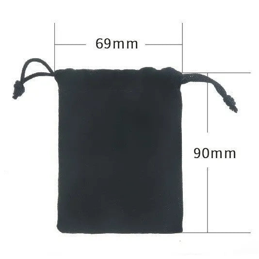 Stainless steel motorcycle key ring with modern simple design and flannel storage bag