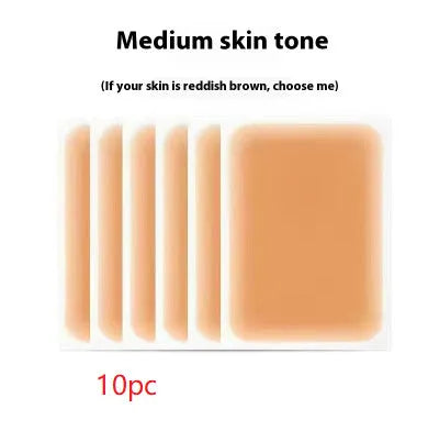 Tattoo cover patch for birthmark and tattoo concealment in six skin tone colours