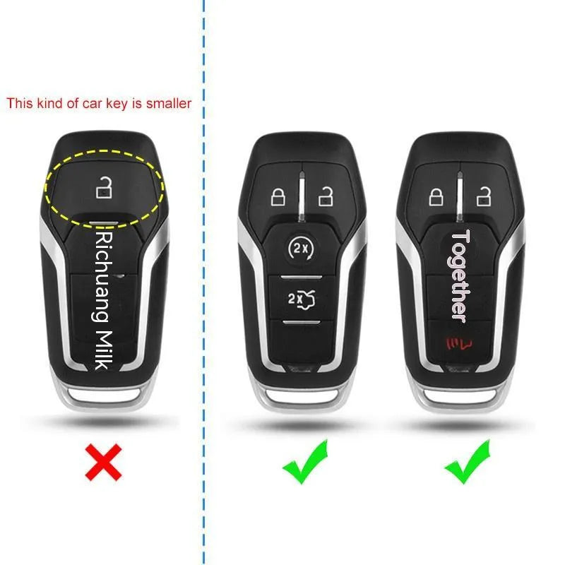 Plastic protective shell for a car key remote, shown in single shell and buckle design options.