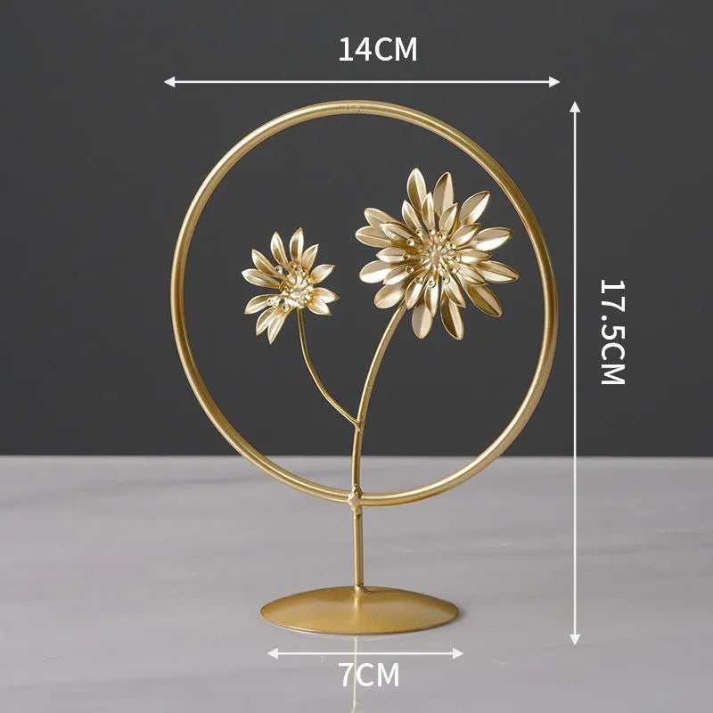 Nordic style wrought iron and copper plastic decorative craft painting ornament