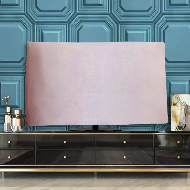 Velvet fabric TV cover towel for 32 to 70 inch LCD televisions in six colour options