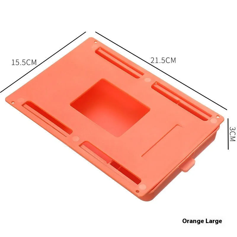 Plastic storage box with lid and internal grid divider in choice of colours