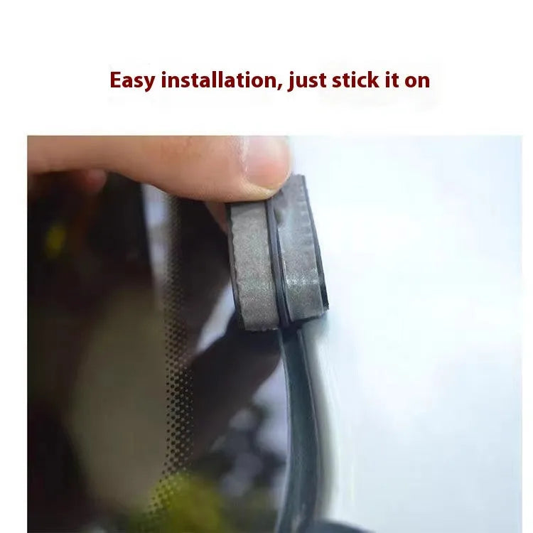 T-shaped rubber sealing strip for car windshield and tailgate gap sound deadening, 14mm 19mm 30mm widths