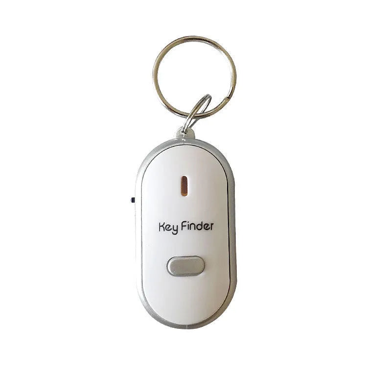 Oval acrylic key finder pendant in red, blue, white, black, and orange colours with voice control anti-lost function.
