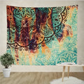 Sevenstars bohemian mandala tapestry with colourful sketched floral print on polyester