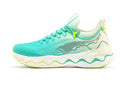 Women's lace-free running shoes with thick rubber soles in colours like peach pink and oreo black.