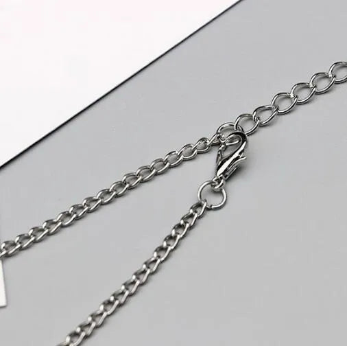 Antique silver hollow flower chain anklet with teardrop styling 24cm foot dimension