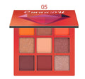 9-colour diamond shine eyeshadow palette, high-gloss eye shadow, 8 x 8 x 1.3 cm single box