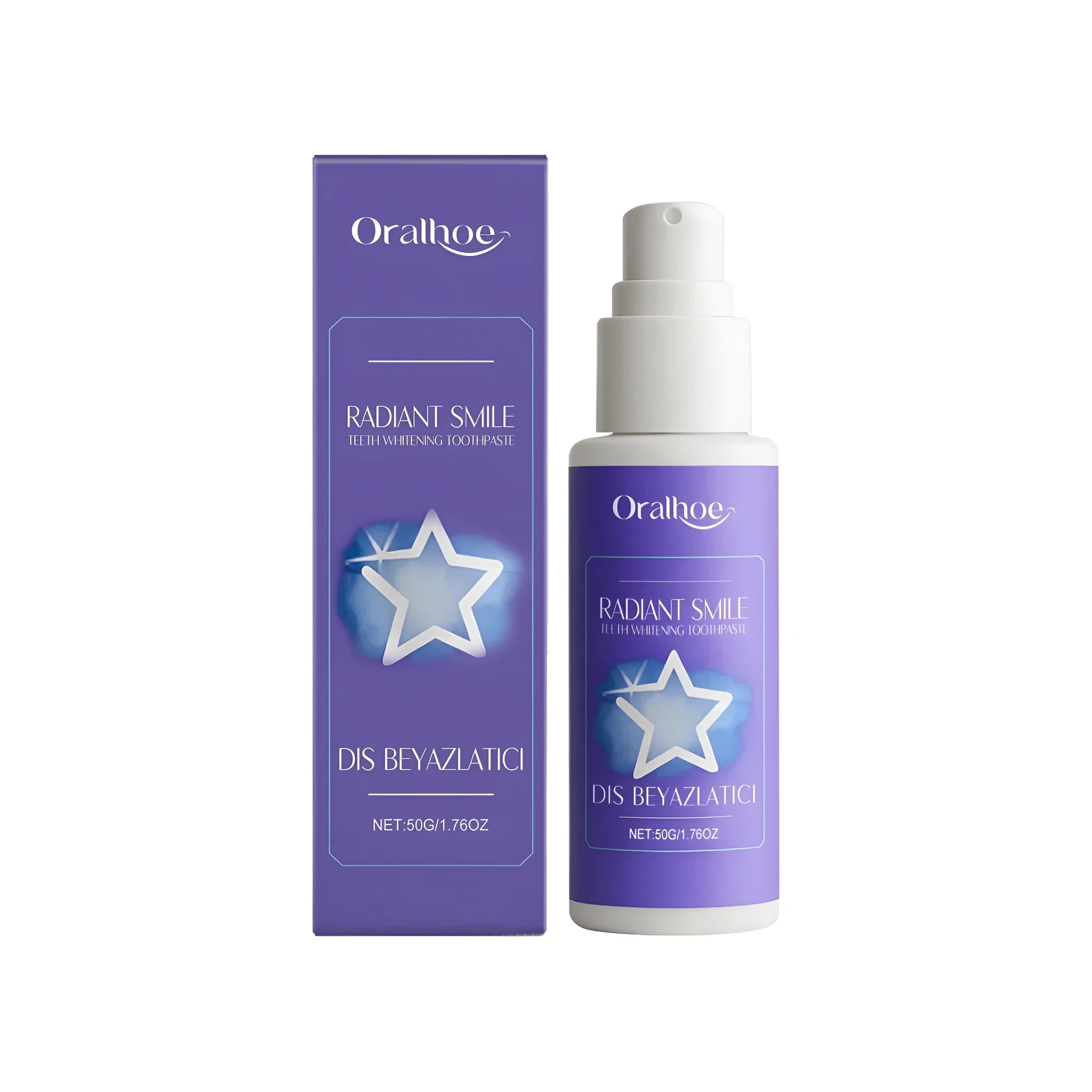 50g tube of hydroxyapatite papain whitening toothpaste with natural enzymes and mineral complexes