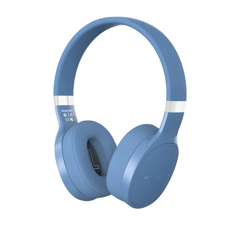 Folding wireless Bluetooth sports headset showing compact storage design and colour options
