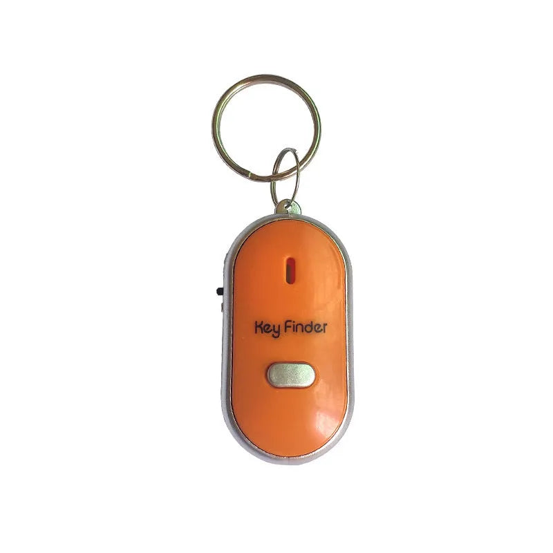 Oval acrylic key finder pendant in red, blue, white, black, and orange colours with voice control anti-lost function.