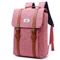 Canvas computer backpack in sports fashion style, nylon waterproof cloth, 40x29x12cm, light grey colour
