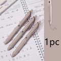 Macaron colour press gel pen with 0.5mm tip showing smoked ink refill options