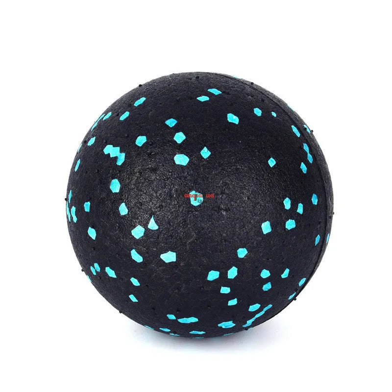 8 cm EVA yoga foot massage ball in Blackgreen and Blackpink, non-inflatable compact massage ball for fitness and health massage