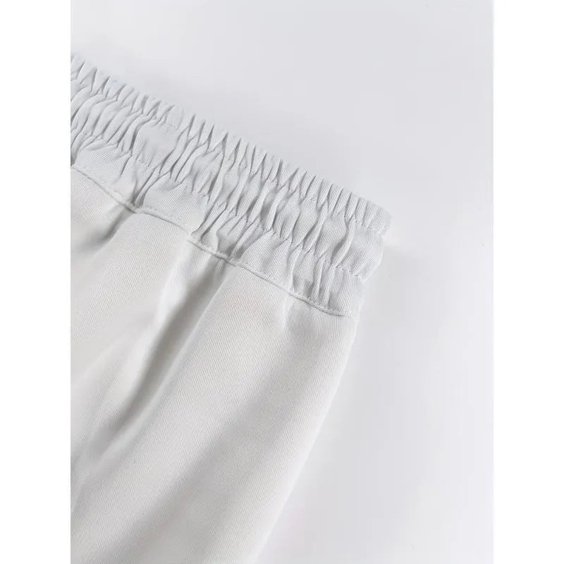 Men's loose fit fire retardant trousers in linen corduroy blend, available in multiple sizes