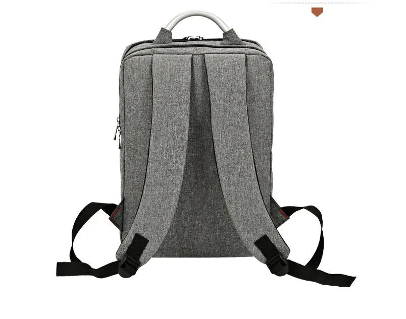 Nylon double shoulder bag for 15-inch notebook in black colour