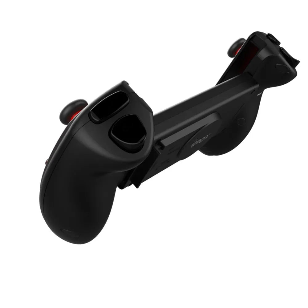 Red ABS plastic telescopic gamepad controller with Bluetooth 4.0 connectivity for Android iOS and PC devices