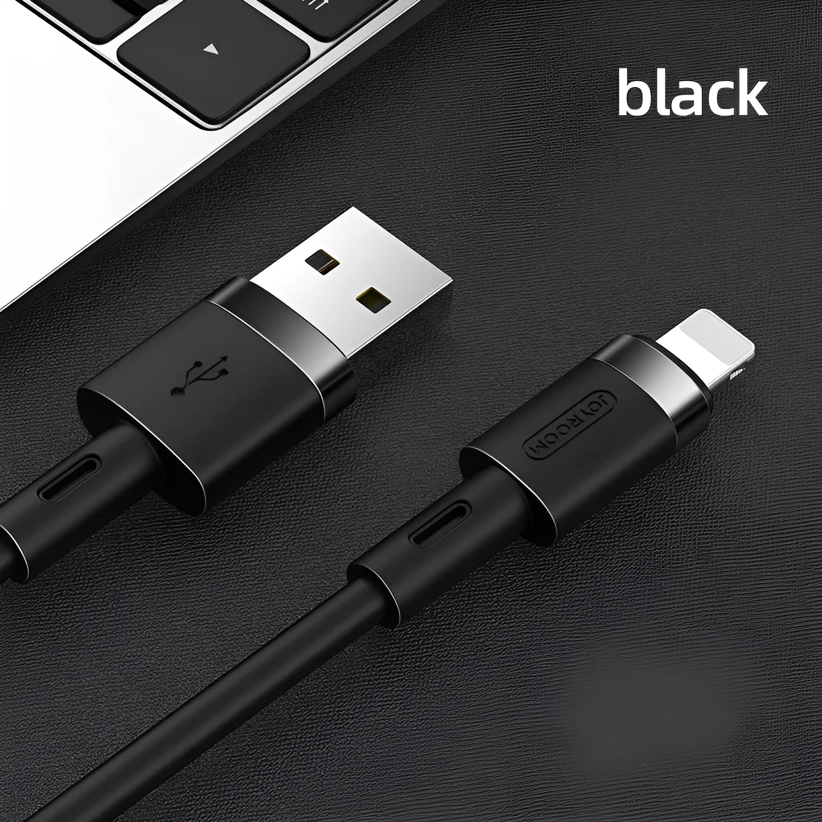 Straight head Type-C charging cable in multiple colours including black, purple, red, white, and yellow.