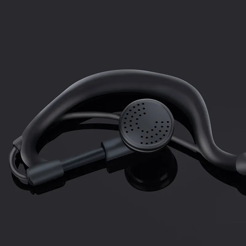 Mini walkie-talkie with ear-hook for hair salon communication in random colour