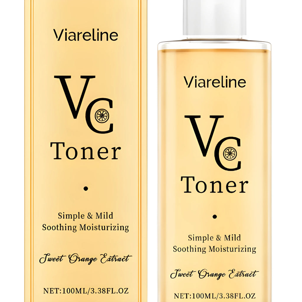 100ml moisturising toner bottle with sodium hyaluronate and vitamin C