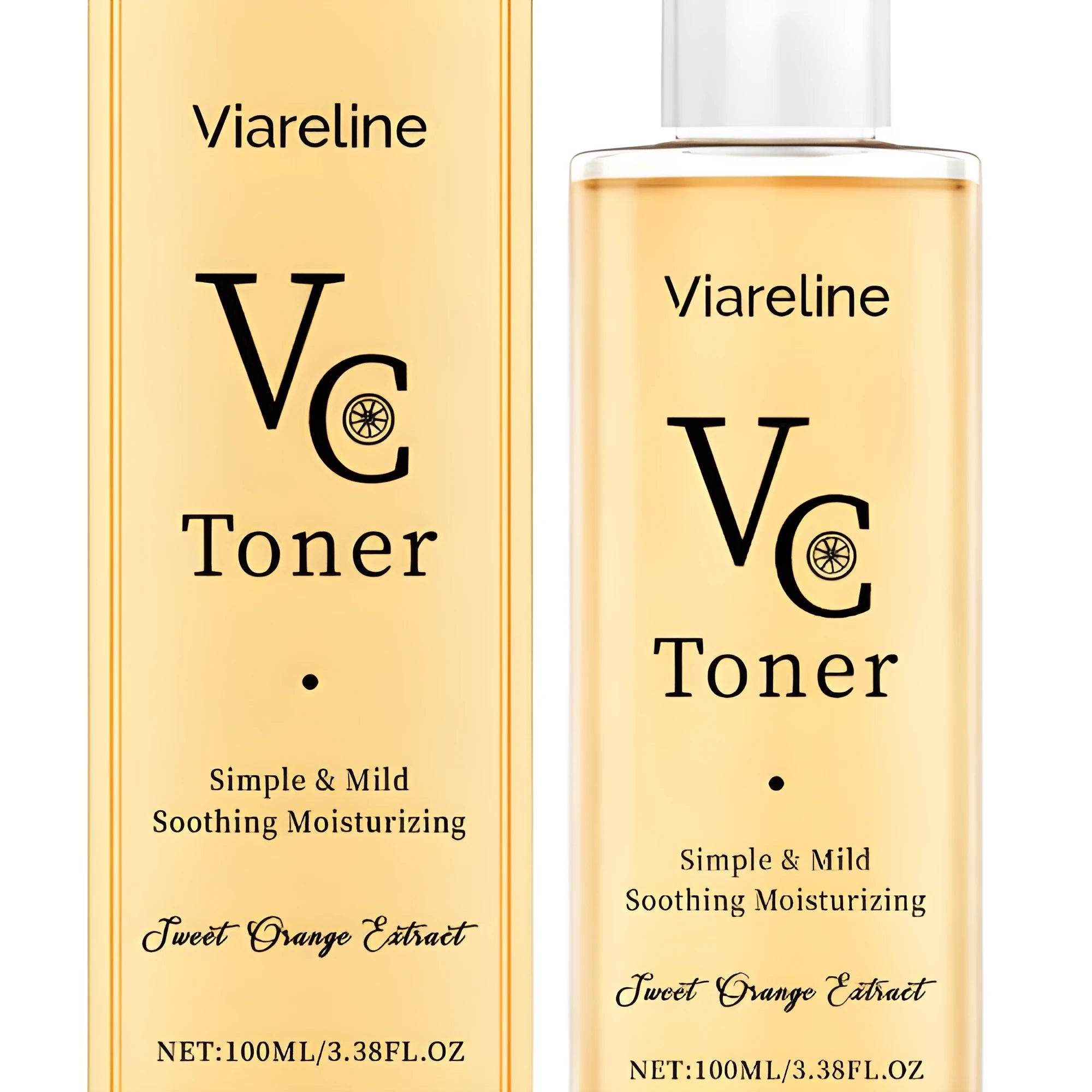 100ml moisturising toner bottle with sodium hyaluronate and vitamin C
