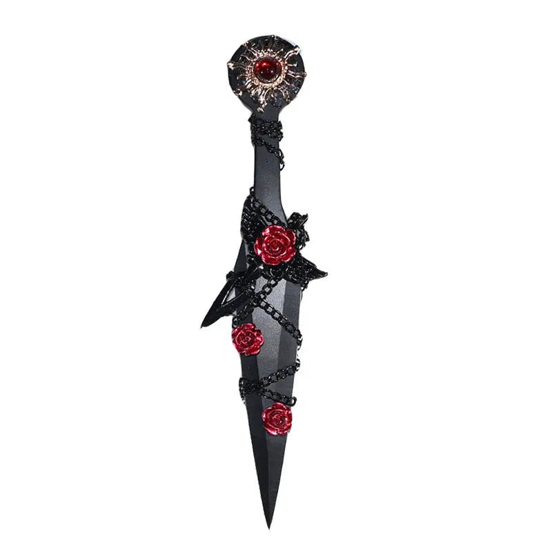 Bicai Bitter Darts handmade metal unpacking art knife in Aurora colour as DIY ornament accessory
