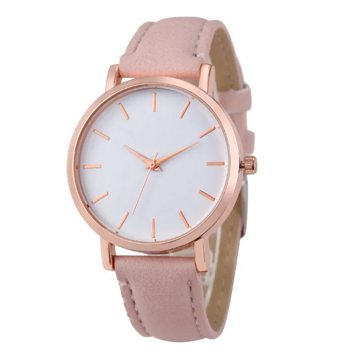 Children's quartz watch with round dial, world time feature, black imitation leather strap, and metal pin buckle on a white background