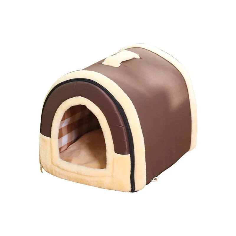 Universal cloth pet bed for dogs and cats, removable washable cover, S M L sizes, six colour options
