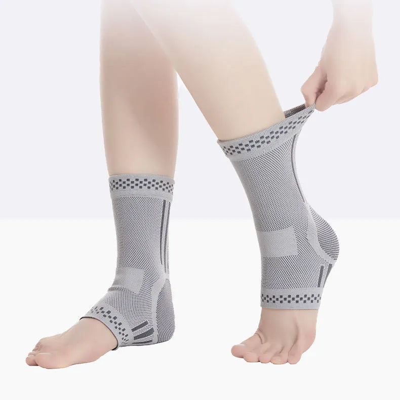Graphene ankle brace compression sleeve for sprained ankle support breathable copper fabric