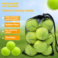 Pack of 10 high-elastic training tennis balls in multi-colour chemical fibre construction