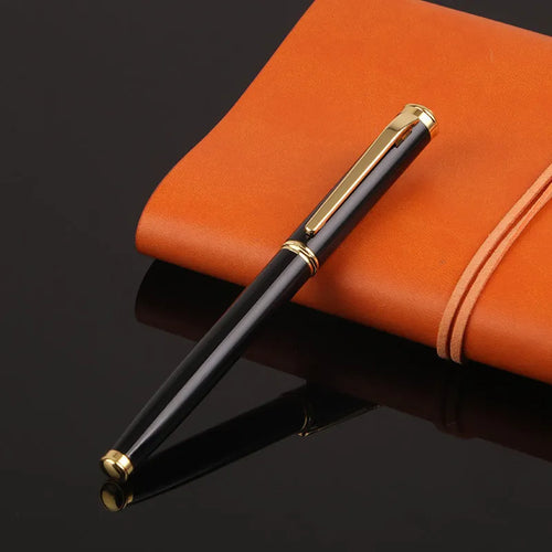 Metal business writing pen with 0.5mm tip in red and black colour options