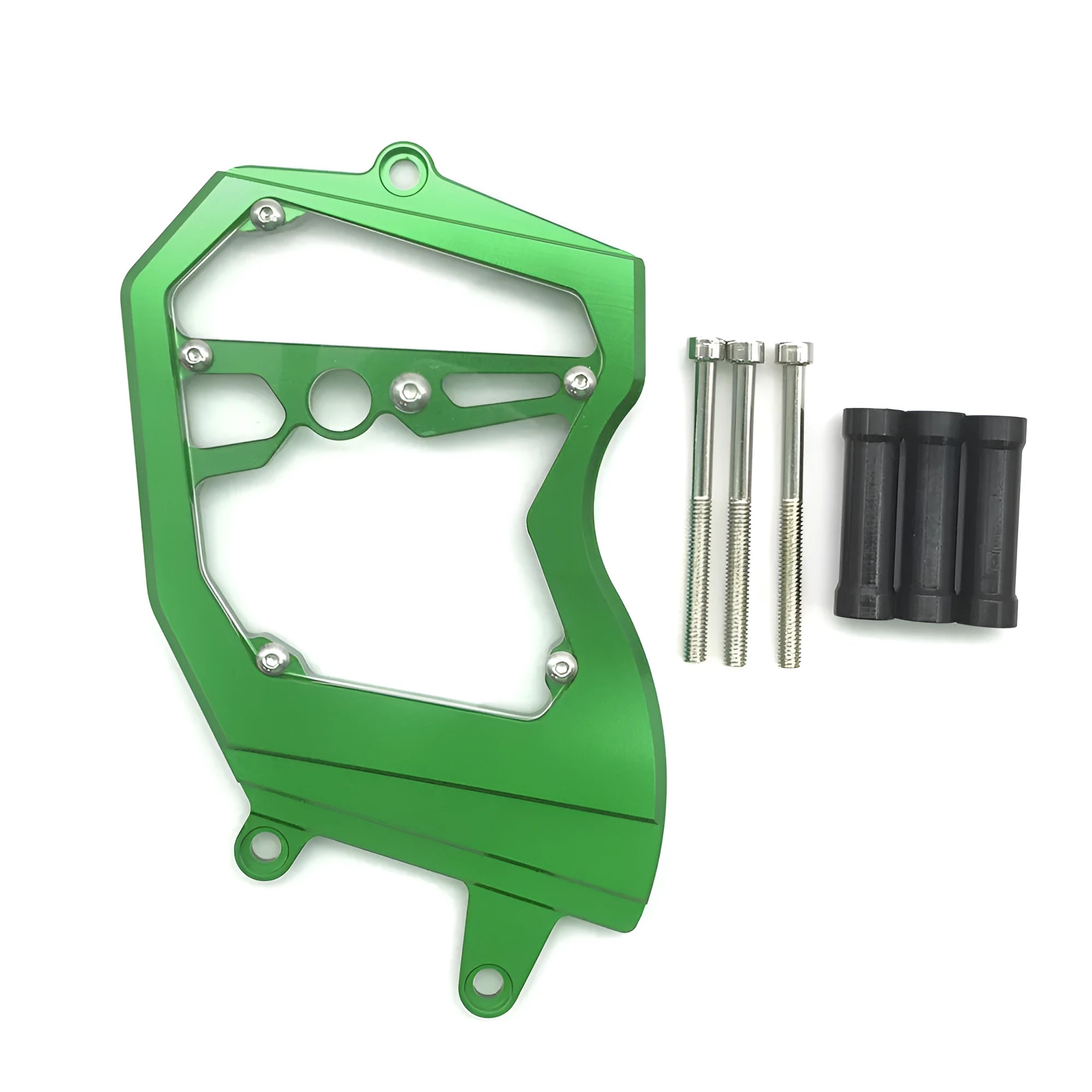 Aluminium alloy motorcycle chain wheel cover for ZX6R in black, red, gold, green, or titanium