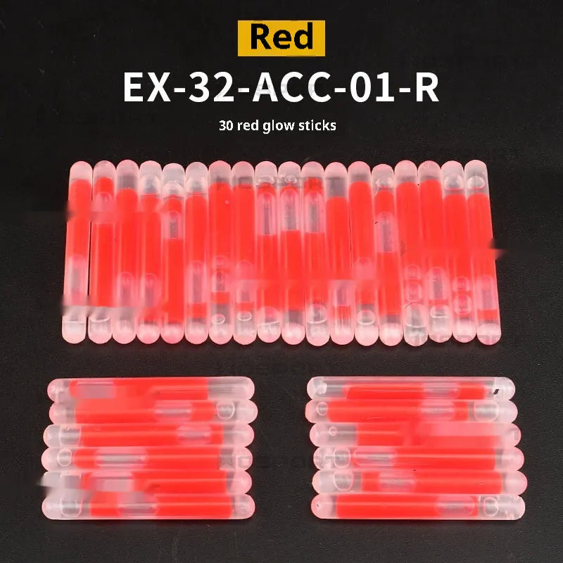 Tactical mark light stick 30-pack outdoor fixed point navigation plastic green red mixed colours
