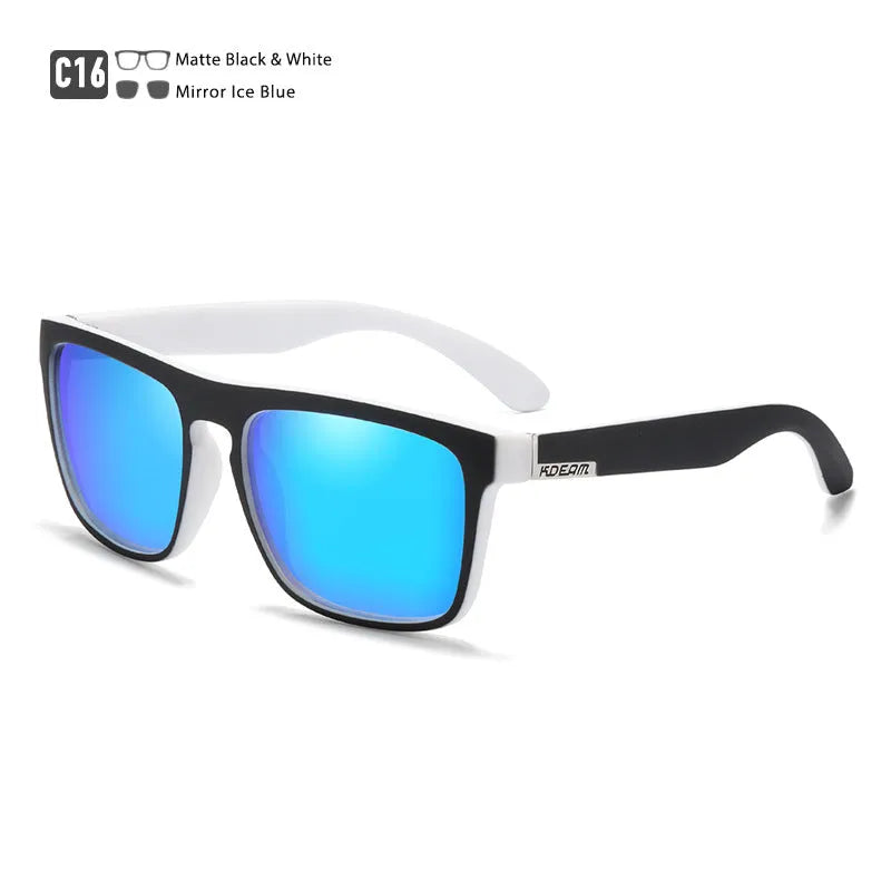 Men's polarized sports driving sunglasses with full frame, UV400 protection, and multiple colour options