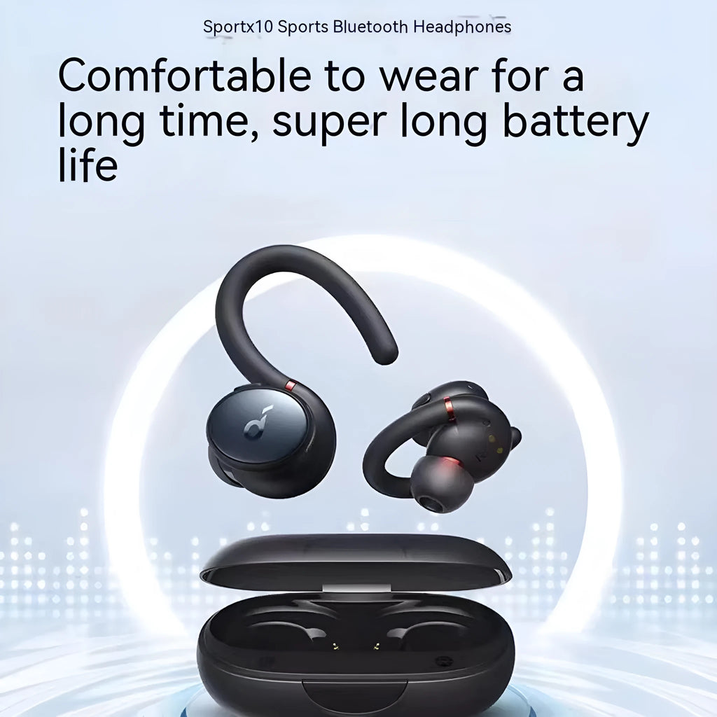 Sport X10 black ear hook Bluetooth sports headset with noise reduction and waterproof function