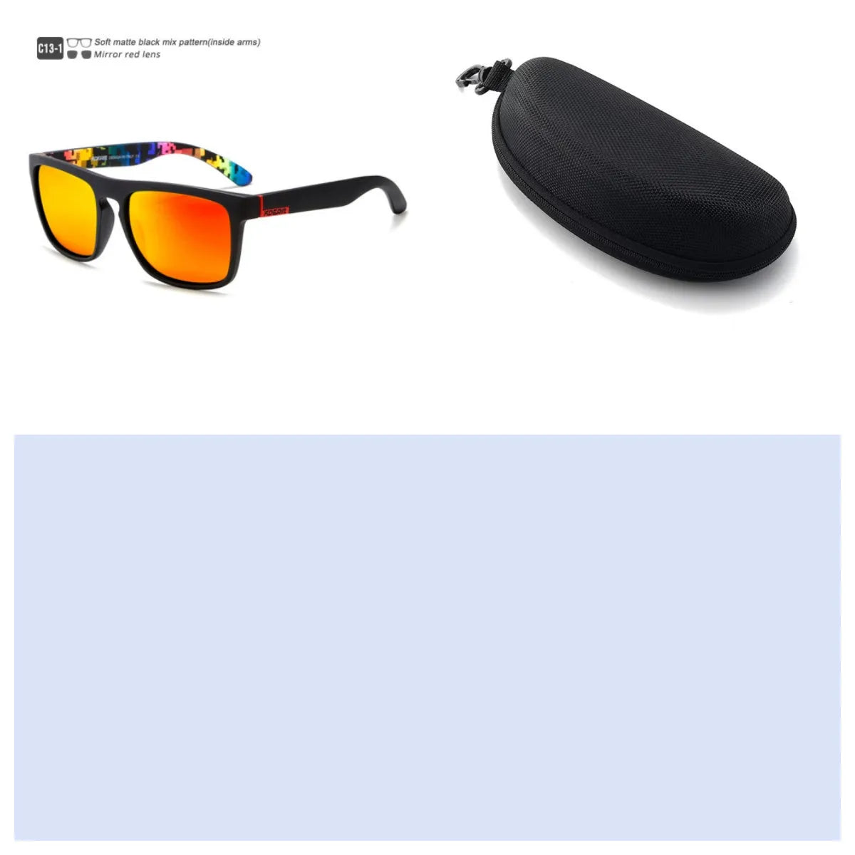 Men's polarized sports driving sunglasses with full frame, UV400 protection, and multiple colour options