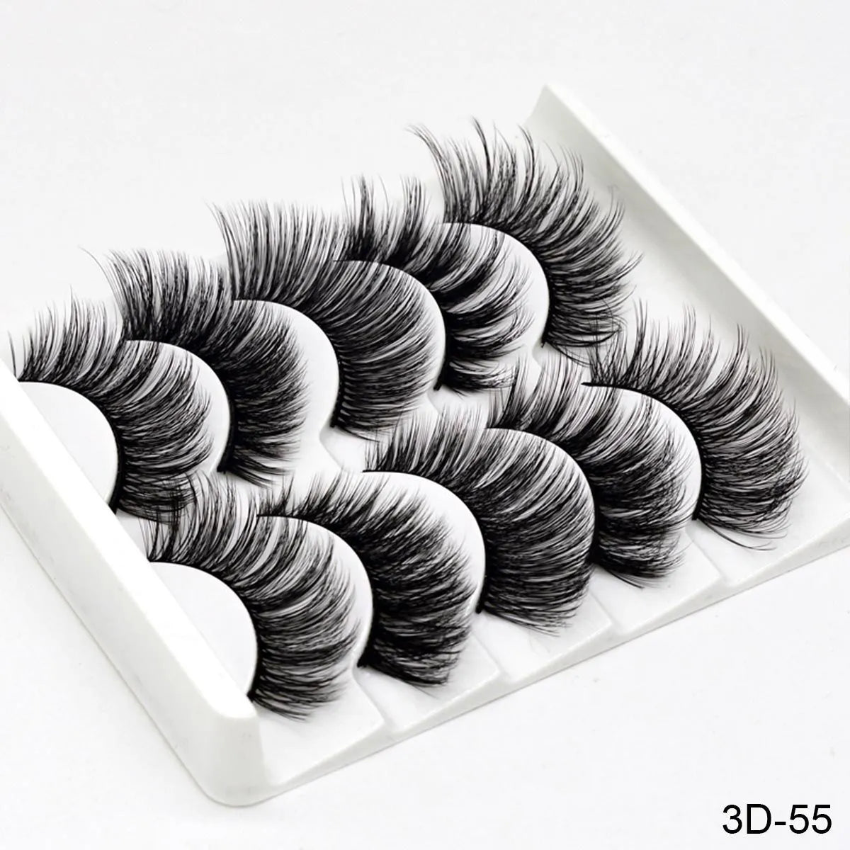 Handmade chemical fibre false eyelashes thick style plastic cotton stalk high-grade fibre mixed specs