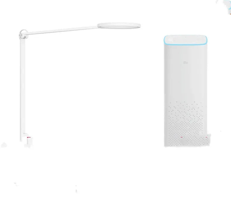 ProLED smart folding desk lamp with adjustable arm and LED light panel on a wooden desk.