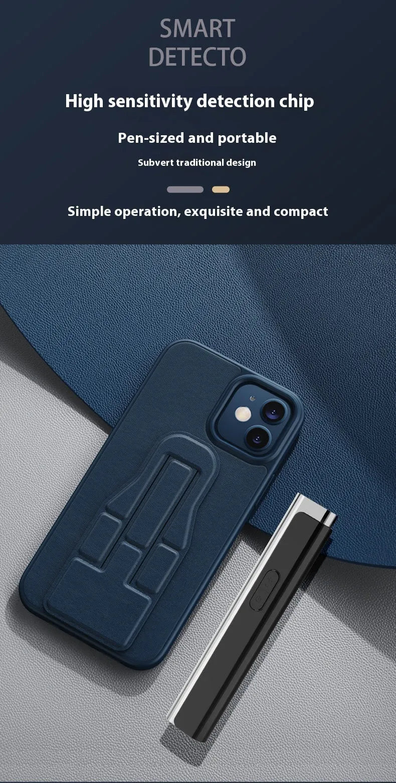 Black or silver handheld anti spy camera detector with RF signal detection
