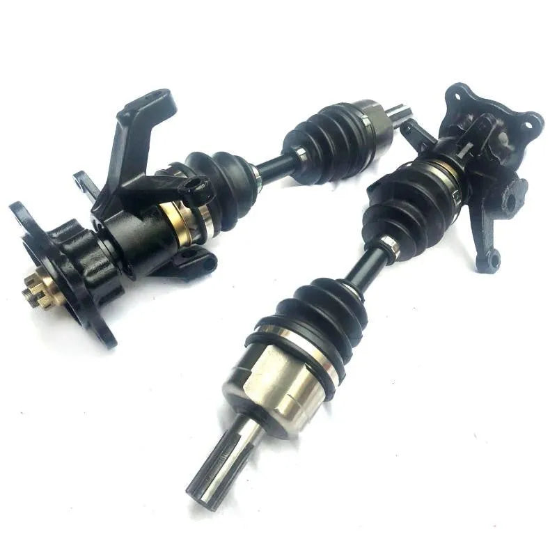 Four-wheel drive beach kart front drive fitting with ball cage and horn flange options for homemade modified builds