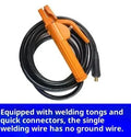Black 25-metre household welding machine cable with copper and plastic construction